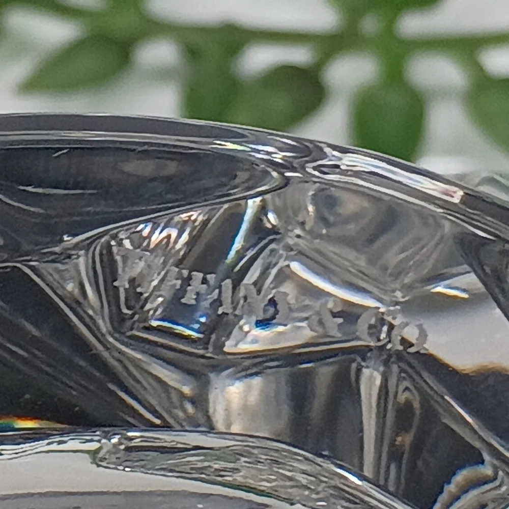 Tiffany & Co. Faceted Clear Crystal Glass Mug Geometric Barware